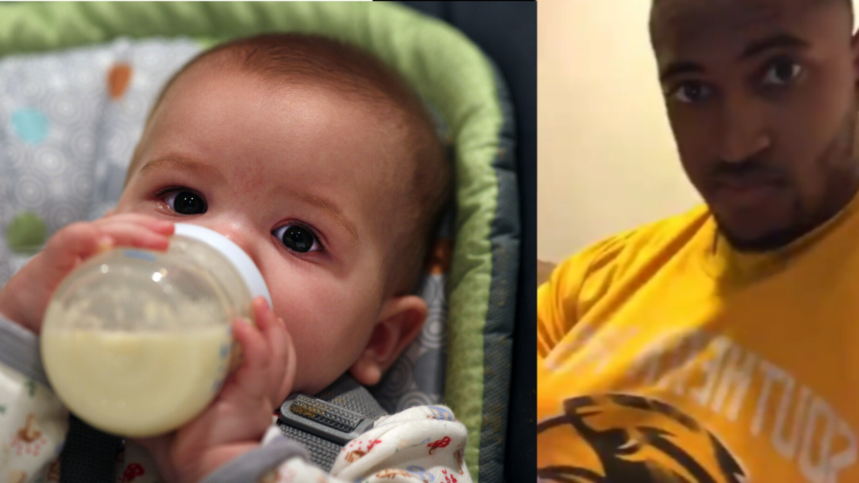 Dad Goes Viral After Ingenious 'Breastfeeding' Trick To Get His Baby To Drink Her Milk
