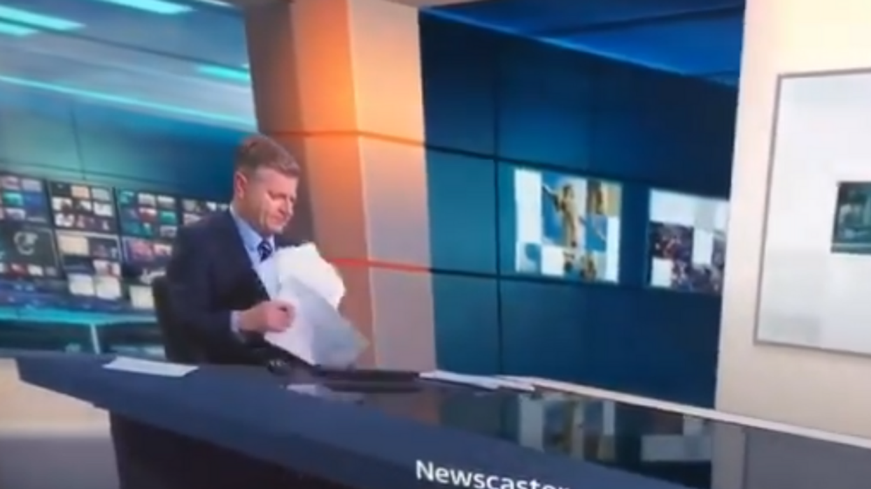 News Anchor Goes Viral After Hilariously Botching His Paper Shuffle