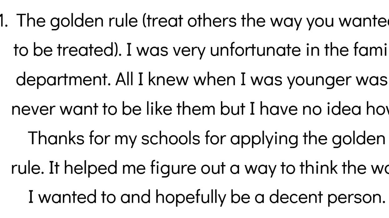 People Share The One Rule They Live Their Life By