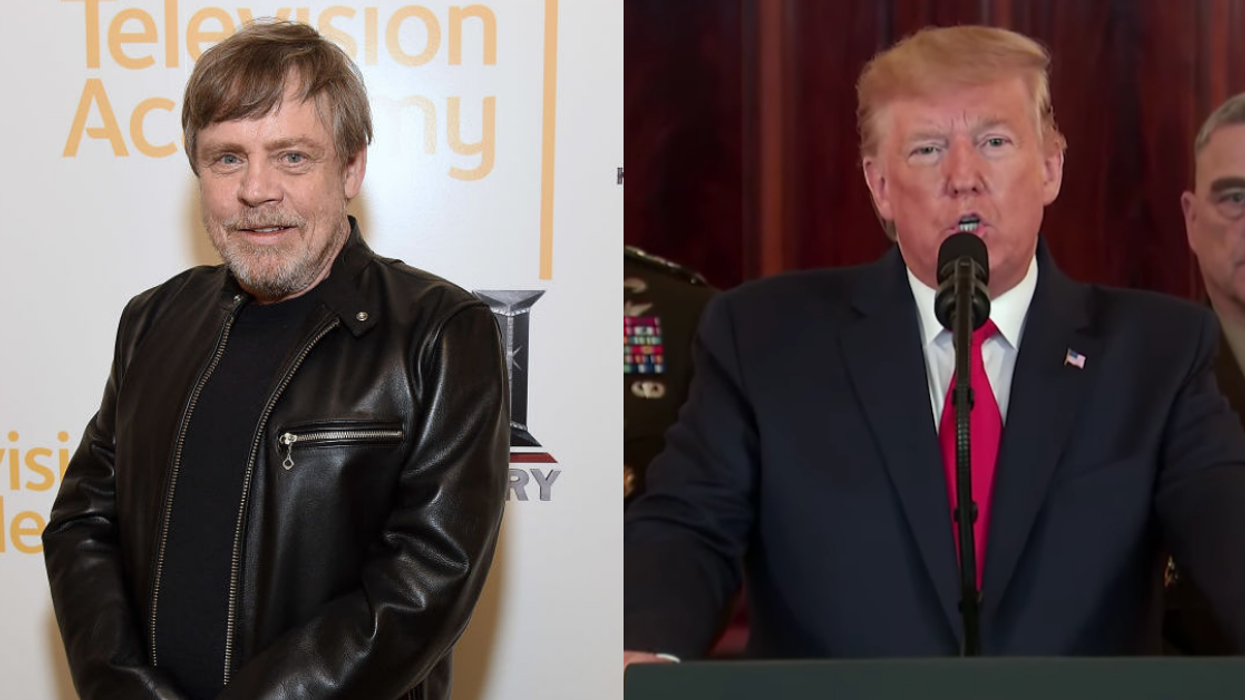 Someone Recut Trump's Iran Speech Into Just the 58 Times He Sniffed, and Mark Hamill for One Is Loving It