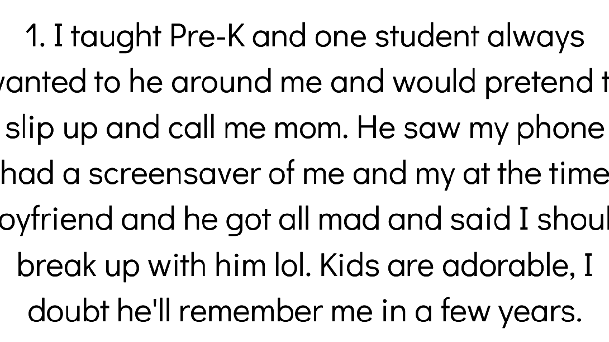 Teachers Share The Most Obvious 'Teacher Crush' Students Have Had