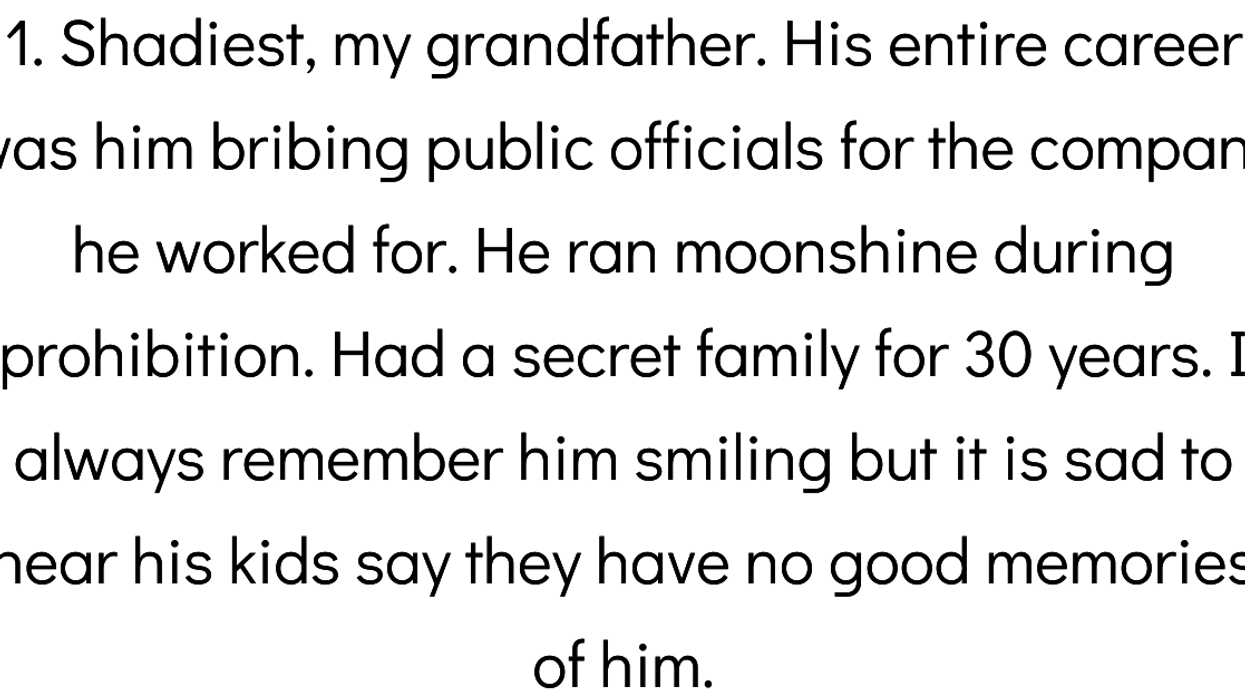 People Share The Shadiest Member Of Their Family Tree