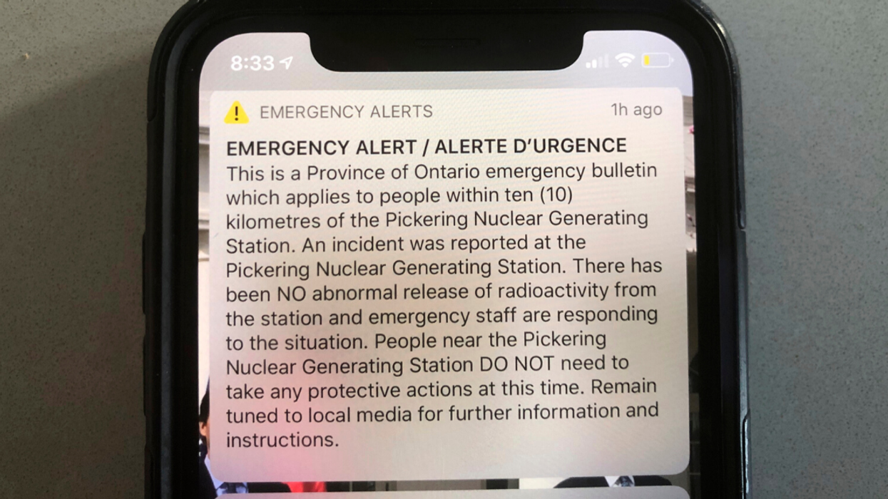 Erroneous Nuclear 'Incident' Alert Gives Canadians An Early Morning Scare