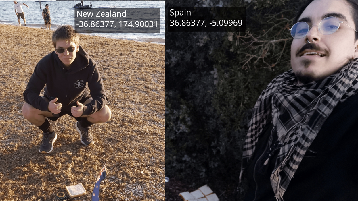 Strangers On Exact Opposite Sides Of The Globe Go Viral After Making An 'Earth Sandwich' With Two Slices Of Bread