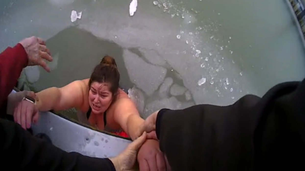 Michigan Woman Hit With Deluge Of Body-Shaming Comments After Video Of Her Being Rescued From Frozen Lake Goes Viral