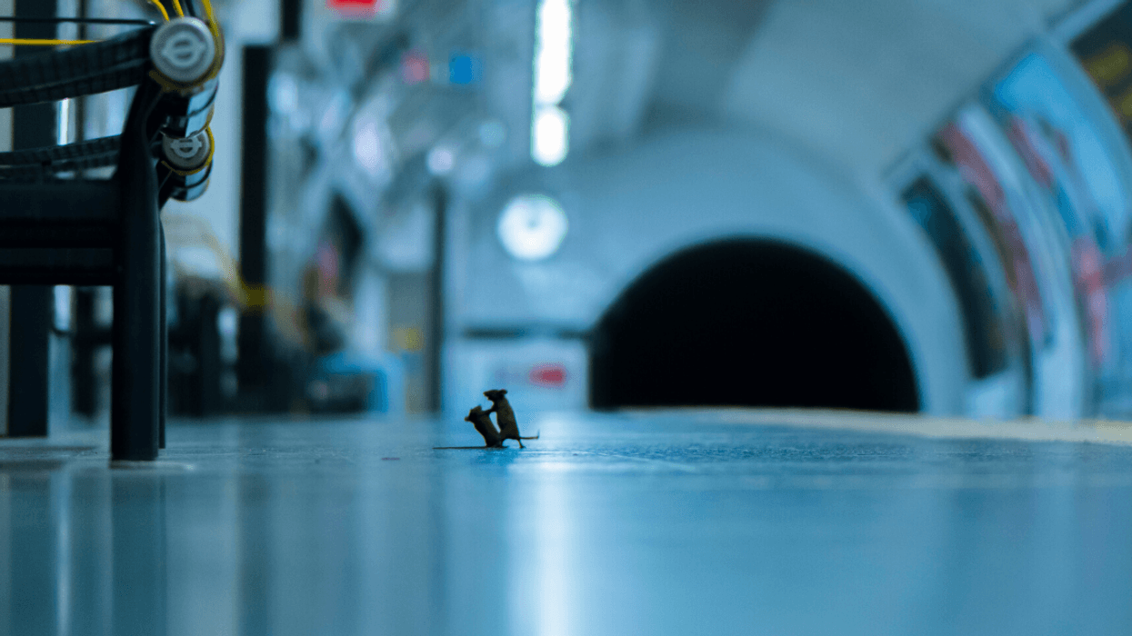 Photo Of Mice 'Squabbling' Over Crumbs On Subway Platform Wins Prestigious Wildlife Photography Award