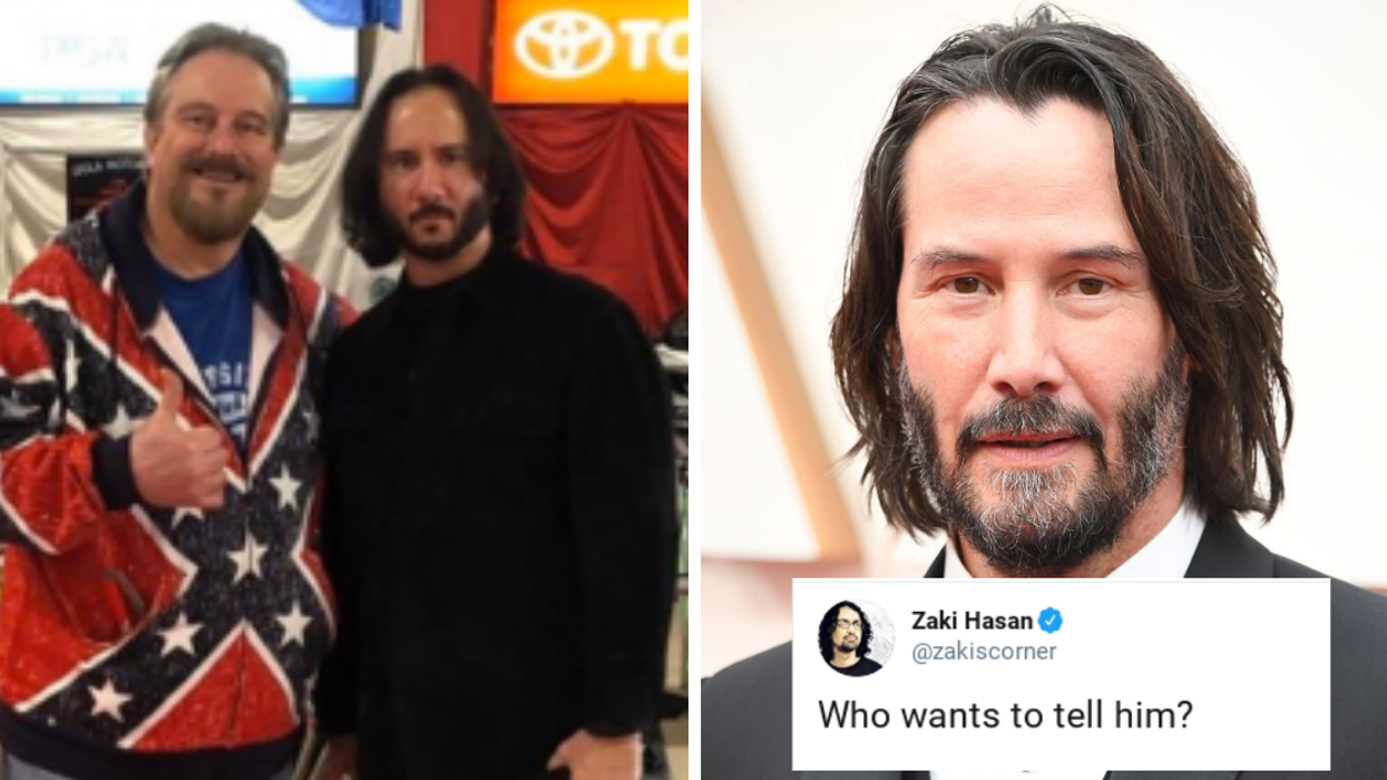 Trump Supporter Roasted After Thinking He Met Keanu Reeves When It Was Clearly Just A Bad Lookalike