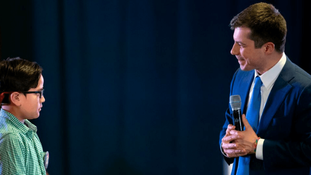 Pete Buttigieg Helps 9-Year-Old Boy 'Be Brave' And Come Out To The World During Emotional Moment At Denver Rally