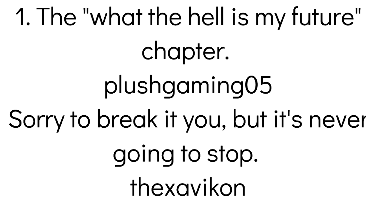 People Imagine What They'd Name The Current Chapter Of Their Lives