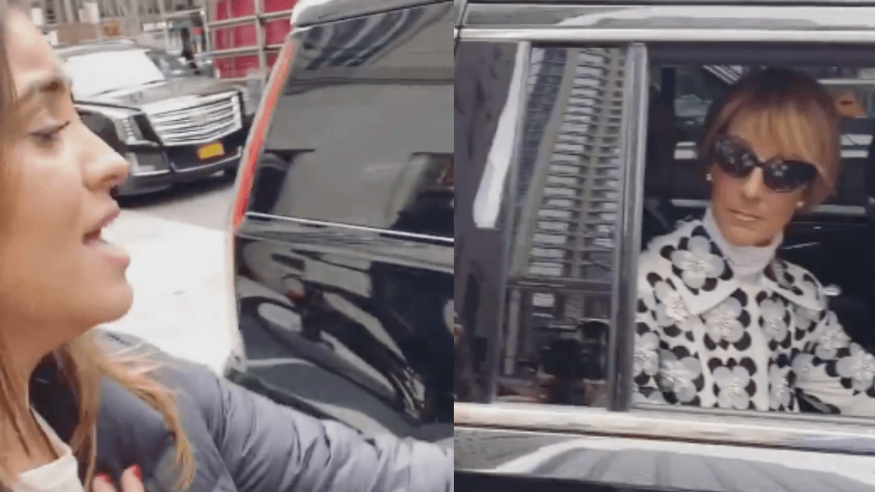 A Woman Randomly Serenaded Celine Dion While She Was Sitting In A Car, And Celine's Reaction Is Priceless