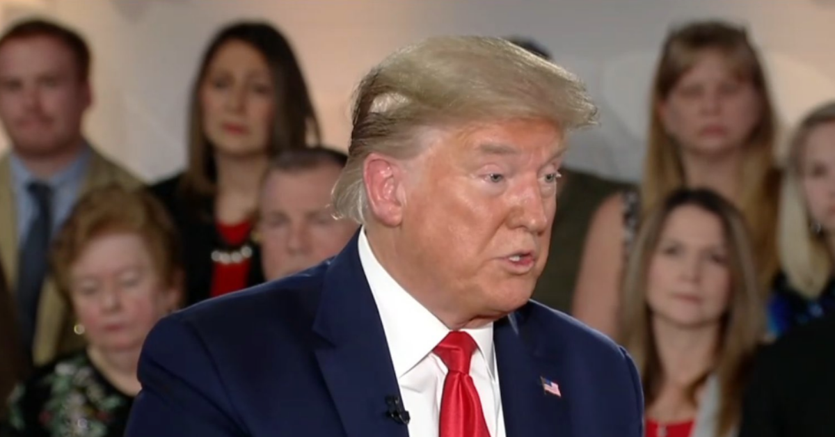 Trump's Hair Became The Unintended Focus During His Fox News Town Hall, And Someone Is Definitely Getting Fired