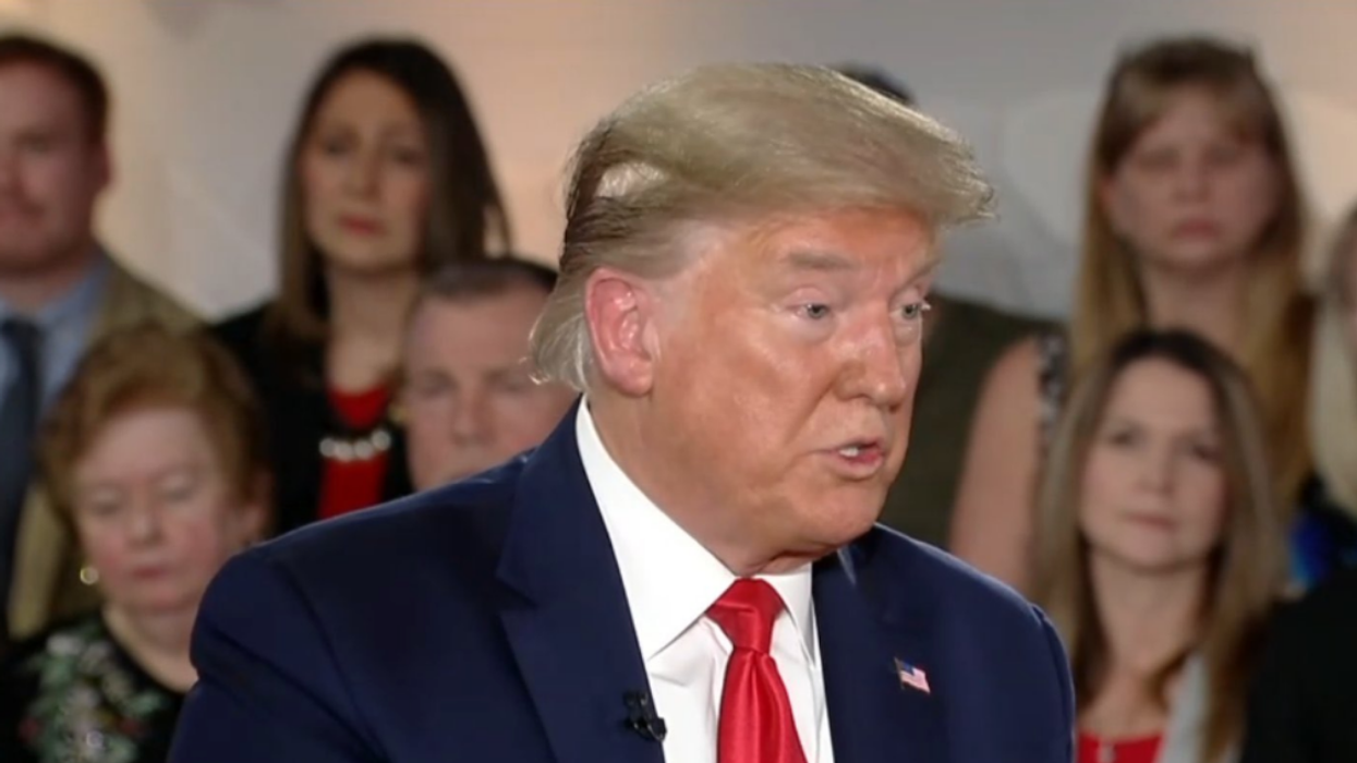 Trump's Hair Became The Unintended Focus During His Fox News Town Hall, And Someone Is Definitely Getting Fired