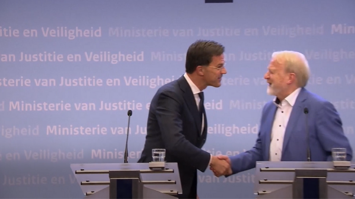 Dutch Prime Minister Warns People To Stop Shaking Hands, Then Shakes Guy's Hand Moments Later In Ultimate Facepalm Moment