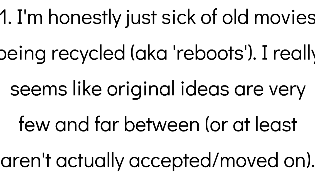 People Explain Which Movie Plot Lines They're Tired Of Seeing