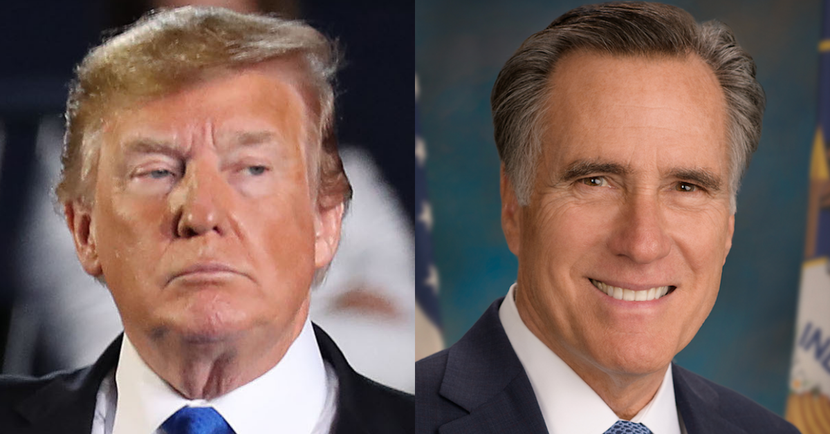 Trump Hit With Criticism For His Sarcastic Tweet Reaction To Mitt Romney's Negative Test Results