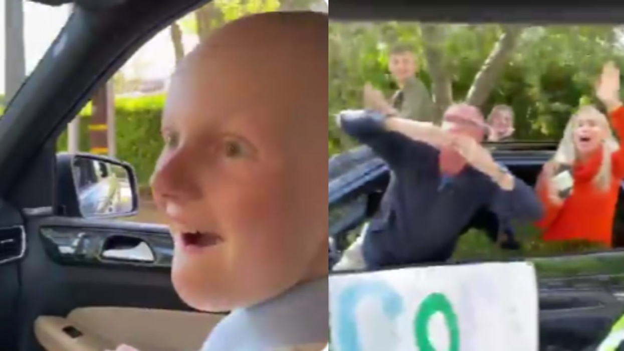 California Neighborhood Brings Teen To Tears With Social Distancing Parade Celebrating Her Last Chemo Session