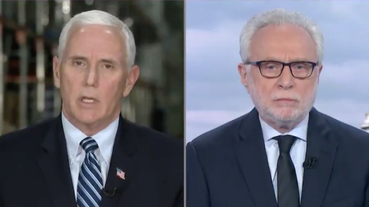 Mike Pence Tried to Claim That Trump Never 'Belittled the Threat' of the Virus and Wolf Blitzer Was Not Having It