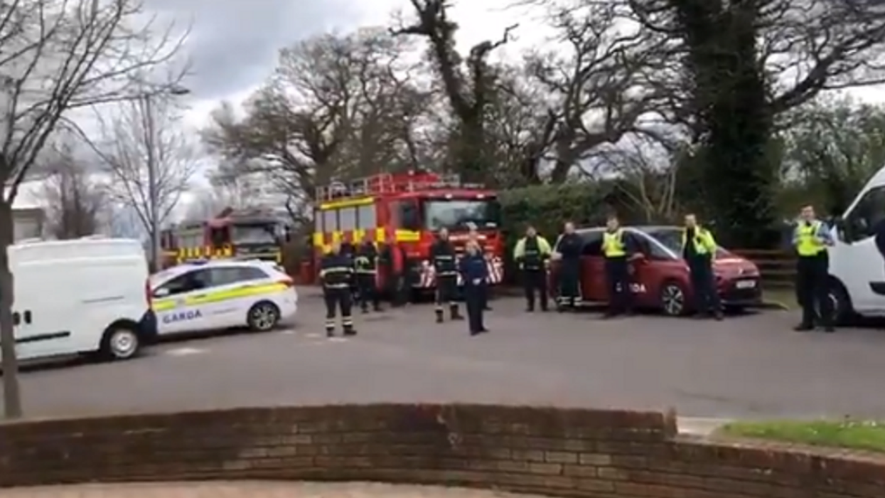 Emergency Service Workers Gather To Cheer Up 10-Year-Old Boy By Singing 'Happy Birthday' Outside His Home