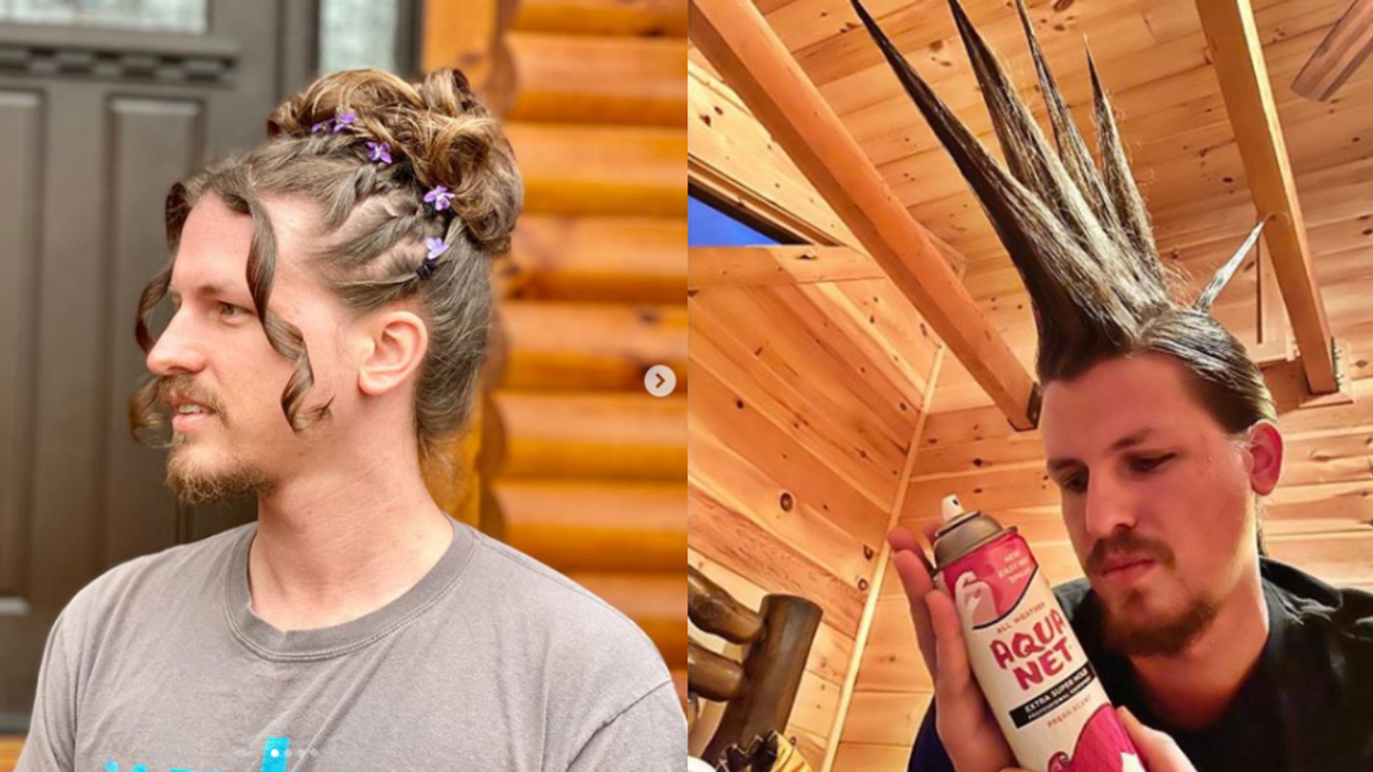 Salon Owner Decides To Stave Off Quarantine Boredom By Giving Her Boyfriend All Sorts Of Hilarious Hairstyles