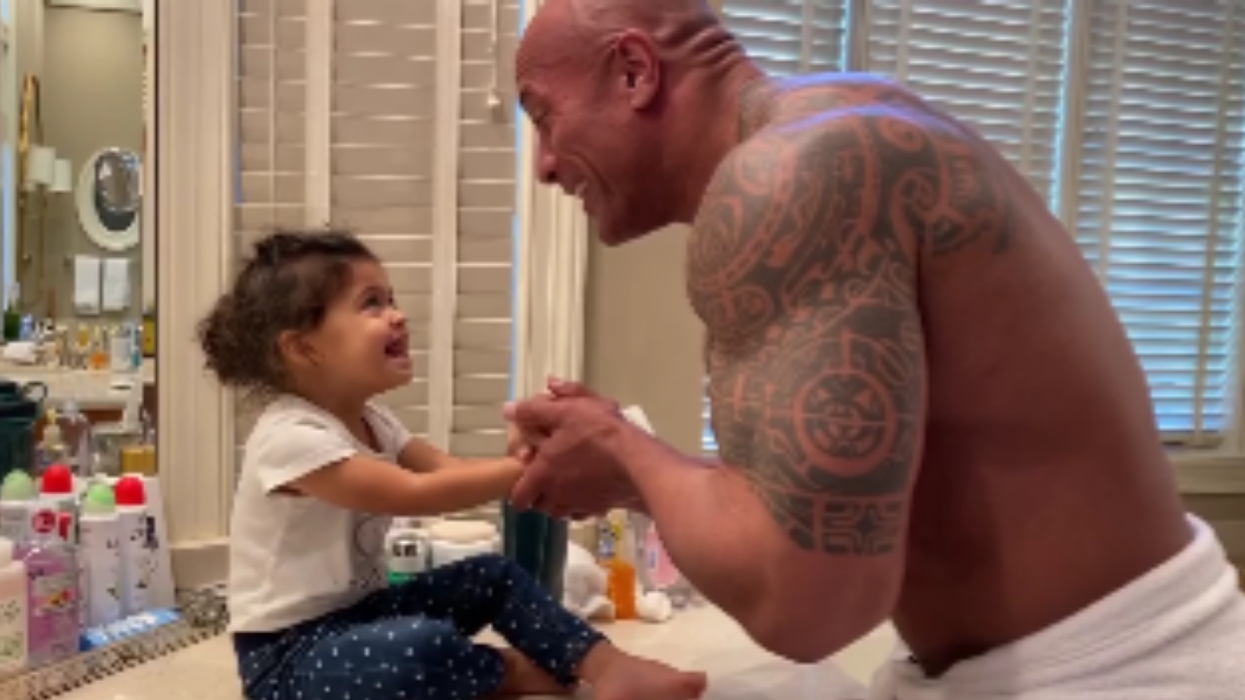 The Rock Shares His Adorable Daughter's Favorite Handwashing Song With A Virus-Themed Version Of His 'Moana' Rap