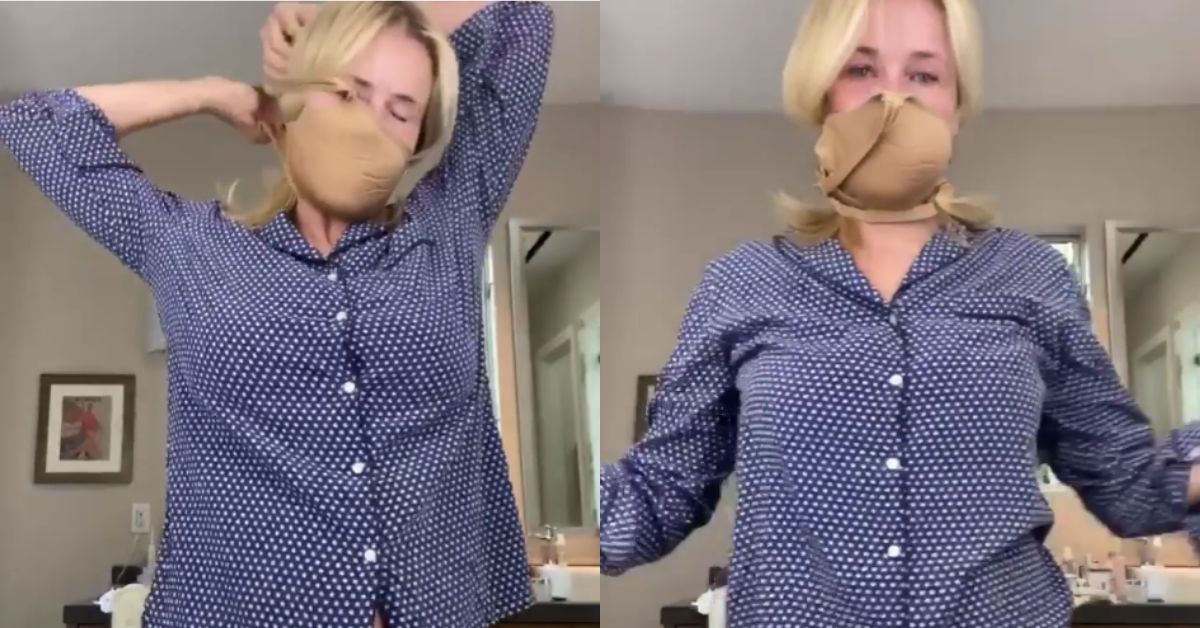 Chelsea Handler Just Gave A Tutorial For How To Use A Bra As A Mask, And It Actually Works Surprisingly Well