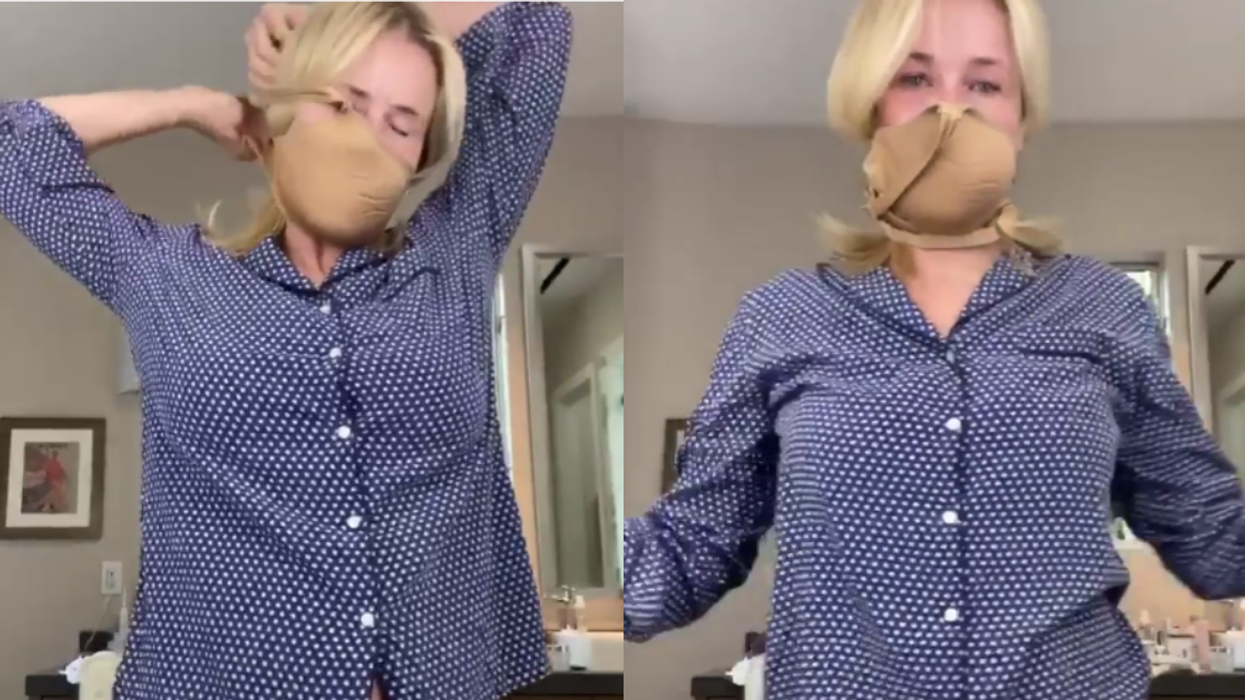 Chelsea Handler Just Gave A Tutorial For How To Use A Bra As A Mask, And It Actually Works Surprisingly Well