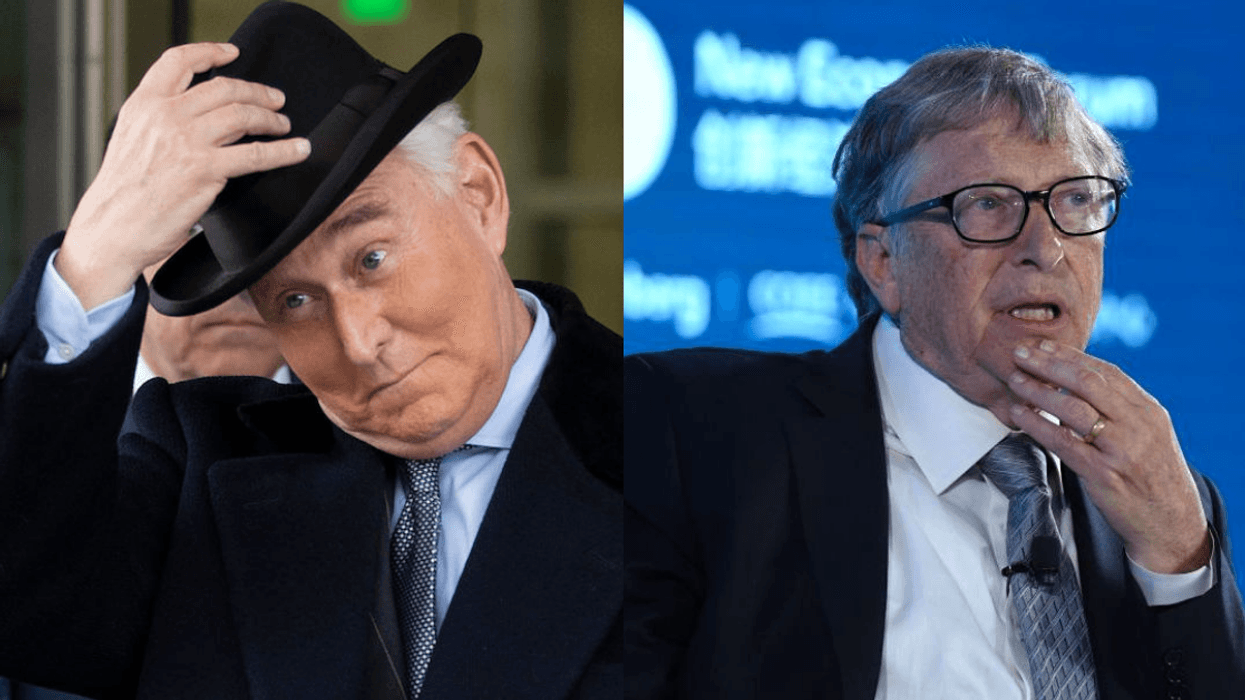 Roger Stone Spouts Bonkers Theory That Bill Gates Created The Virus In Order To Microchip People