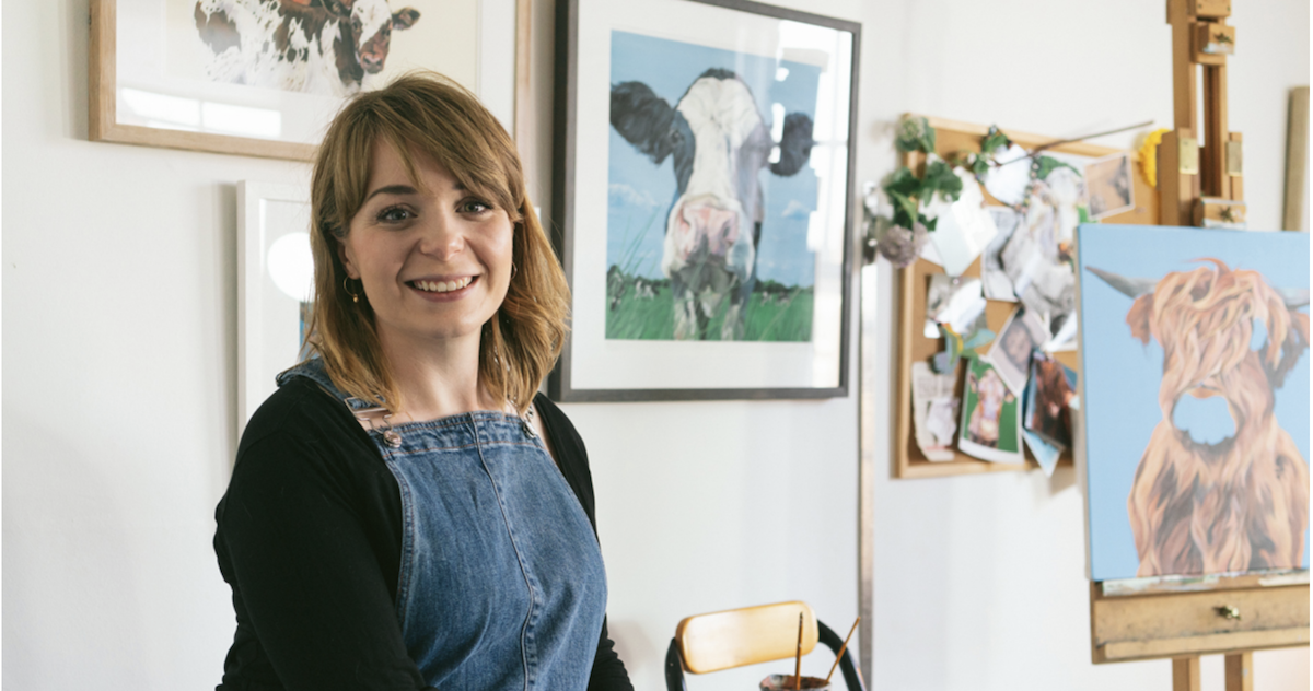 Actress Whose Dreams Were Derailed By Epilepsy Trades In Fast-Paced Life To Paint Portraits Of Cows