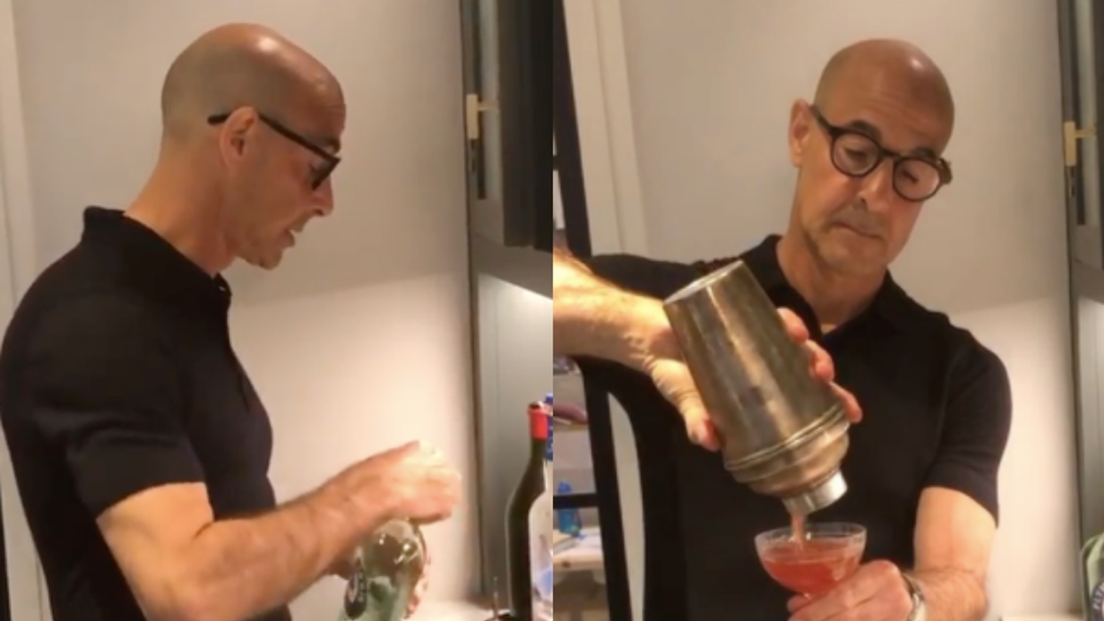 Stanley Tucci Just Gave A Masterclass On Making A Negroni, And The Internet Has Never Been More Turned On
