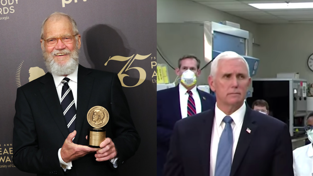 David Letterman Just Perfectly Shamed Mike Pence for Visiting the Mayo Clinic Without a Mask