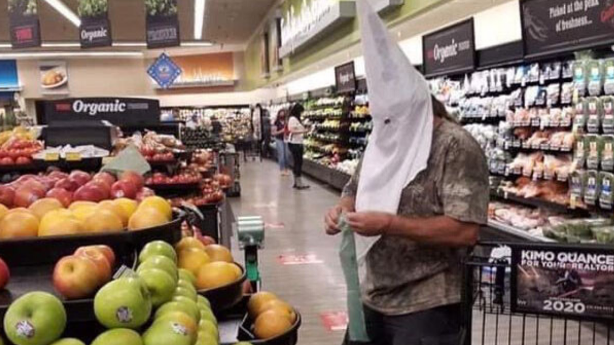 California Supermarket Shoppers Stunned As Man Dons Ku Klux Klan Hood To Go Grocery Shopping
