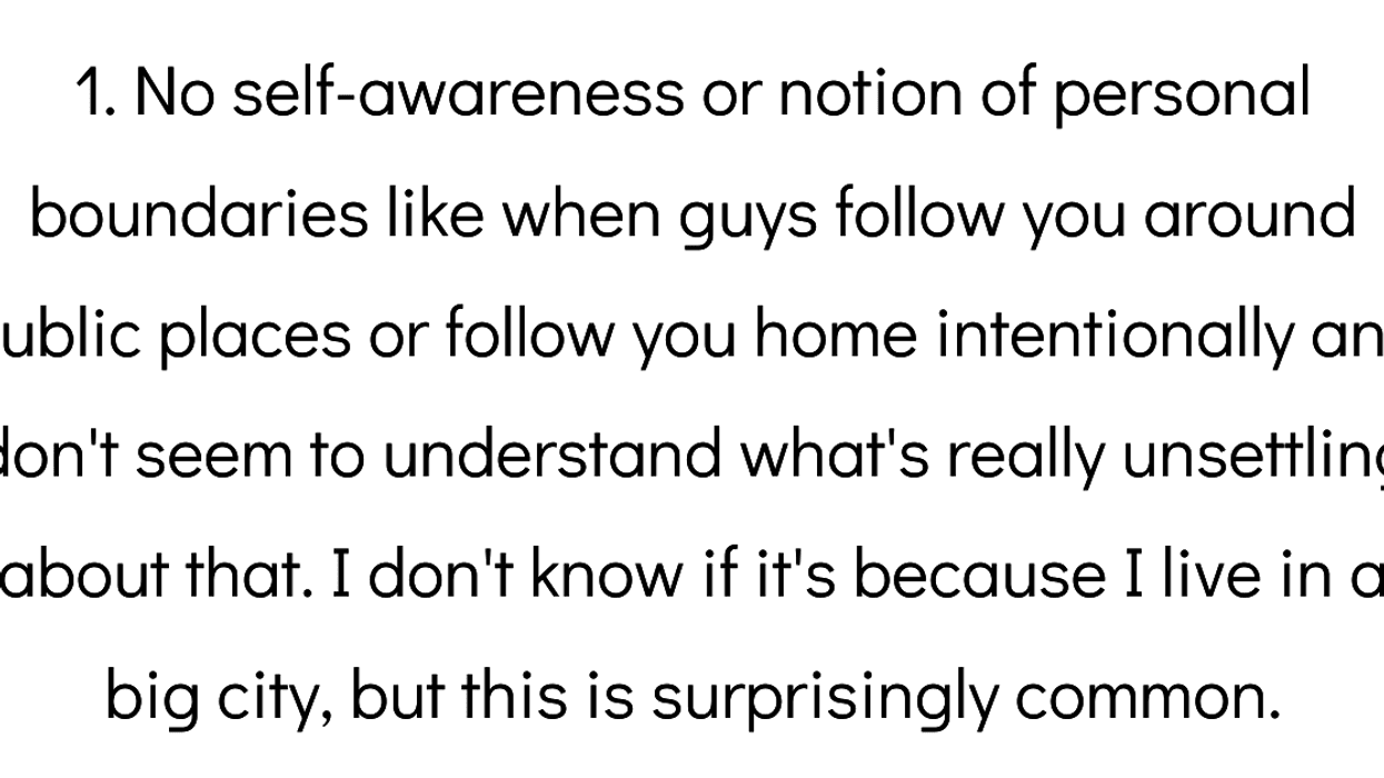 Women Share Their 'That Guy's A Creep' Experiences