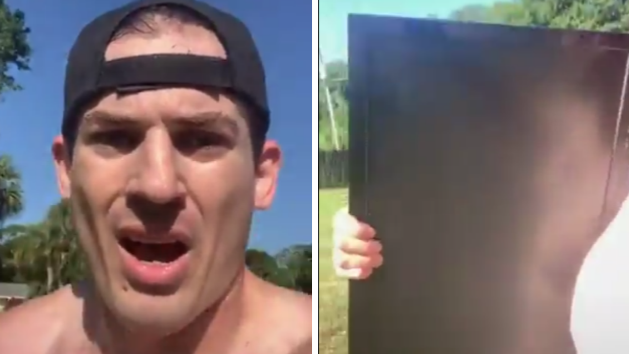 Florida Pastor Jogs While Carrying A TV To Make A Powerful Point About The Ahmaud Arbery Shooting