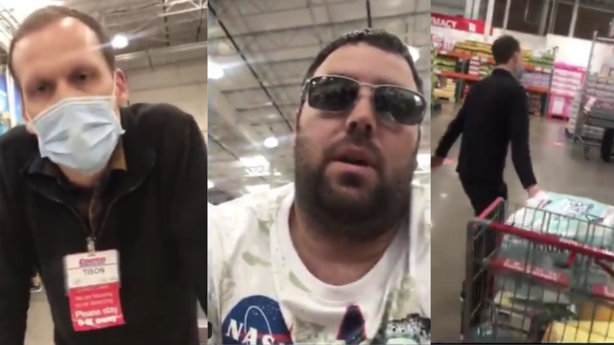Costco Employee Becomes Internet Hero After Taking Customer's Cart Away For Refusing To Wear A Mask