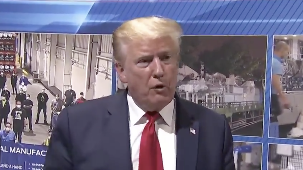 Trump Just Explained Why He Didn't Wear a Mask During His Tour of a Michigan Factory and It's Just as Petty as You'd Expect