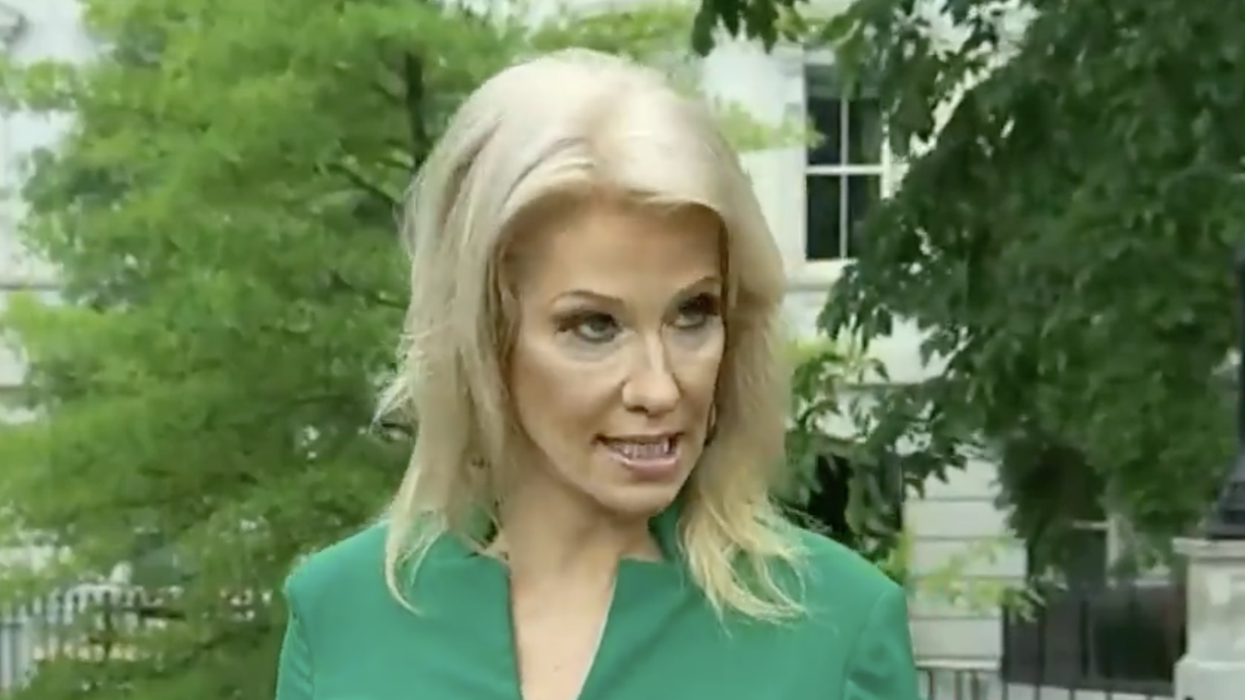 Kellyanne Conway Dragged For Bizarre Comparison Between Waiting In Line to Vote and Waiting in Line for Cupcakes