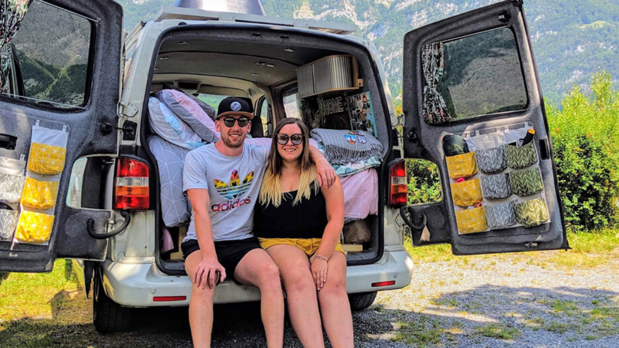 Couple Ditches The 9 to 5 Lifestyle To Travel Europe In A Blinged-Out Van