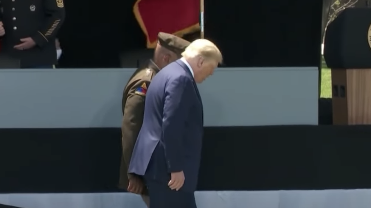 Someone Added David Attenborough Nature Show Narration to Video of Trump Shuffling Down Ramp at West Point, and People Love It