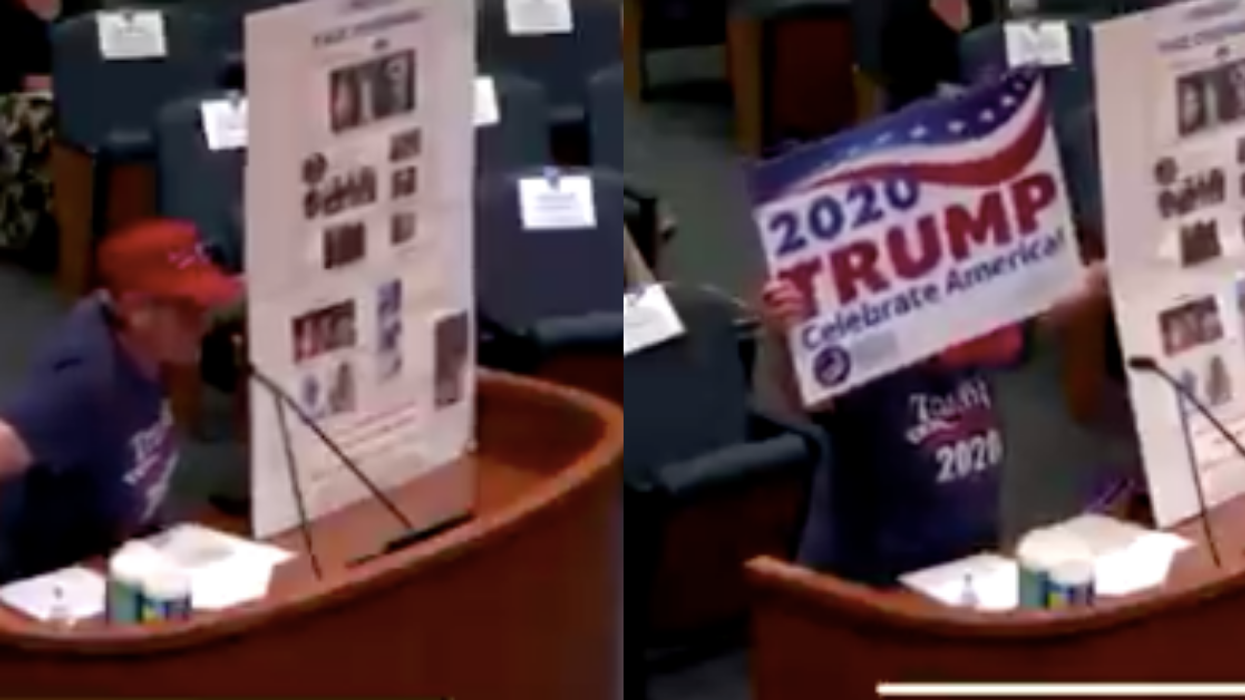 Trump Supporter Gives Bonkers Speech About Refusing To Wear A Face Mask Before Launching Into Song