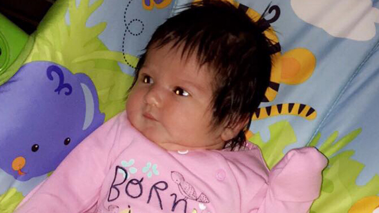 Baby Girl Had So Much Hair When She Was Born That It Was Visible During Her Mom's 34-Week Scan