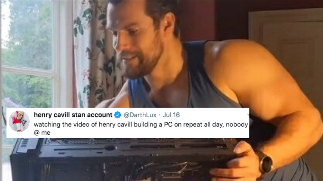 Video Of Henry Cavill Building A Computer From Scratch In A Tank Top Has The Internet Short-Circuiting