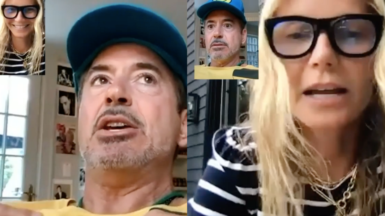 Gwyneth Paltrow Hilariously Derails Get-Out-The-Vote Video With Raunchy Comment To Robert Downey Jr.
