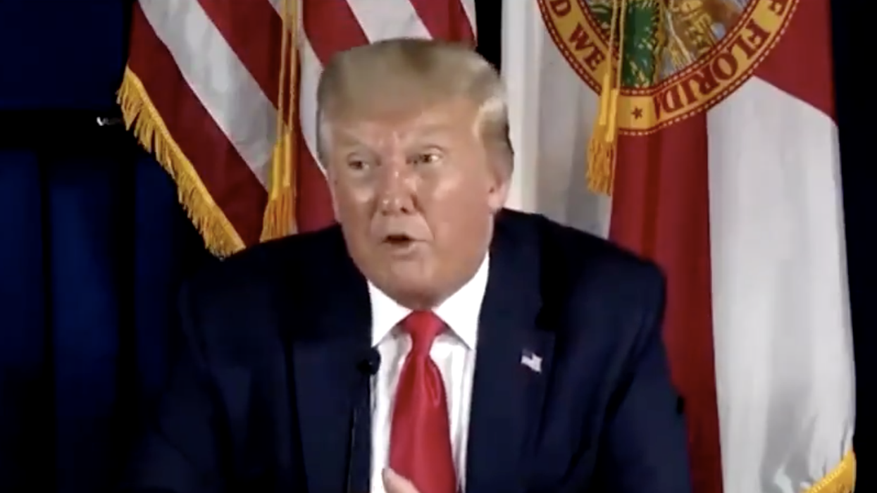 At Florida Event Trump Joked That 'the Storm' Was 'Right Behind' Him and Everyone Had the Same Response
