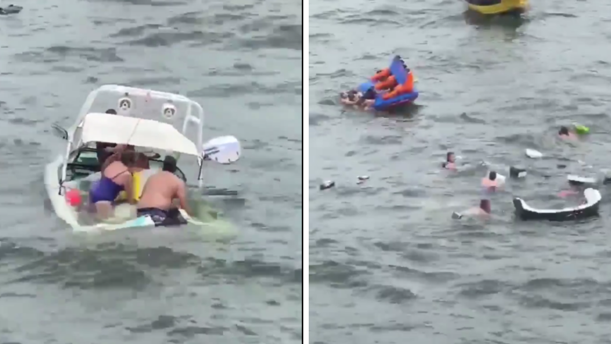 Video Captures Family's Boat Sinking Due To Wake Caused By Pro-Trump Boat Parade In Portland