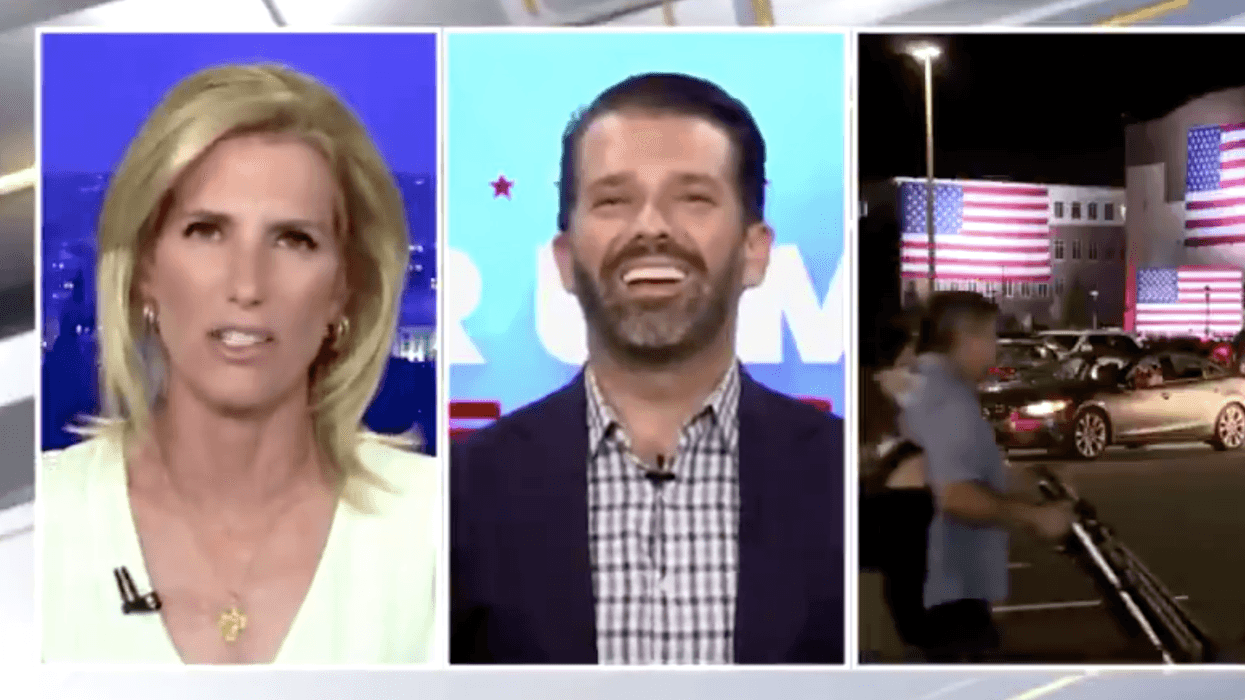 Laura Ingraham Praised Biden's Speech Right to Don Jr.'s Face, and Jr.'s Reaction Is the Schadenfreude We Needed