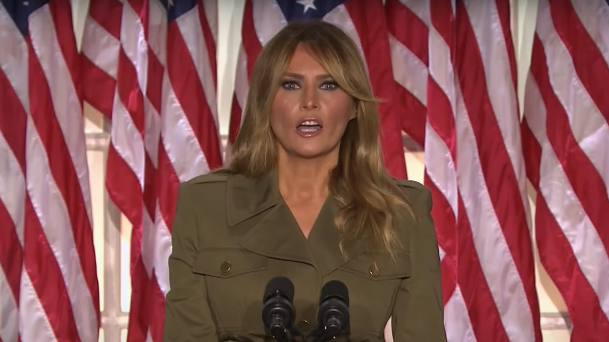 Fox News Showed a Split Screen of Trump Watching Melania's RNC Speech and It Was Awkward AF