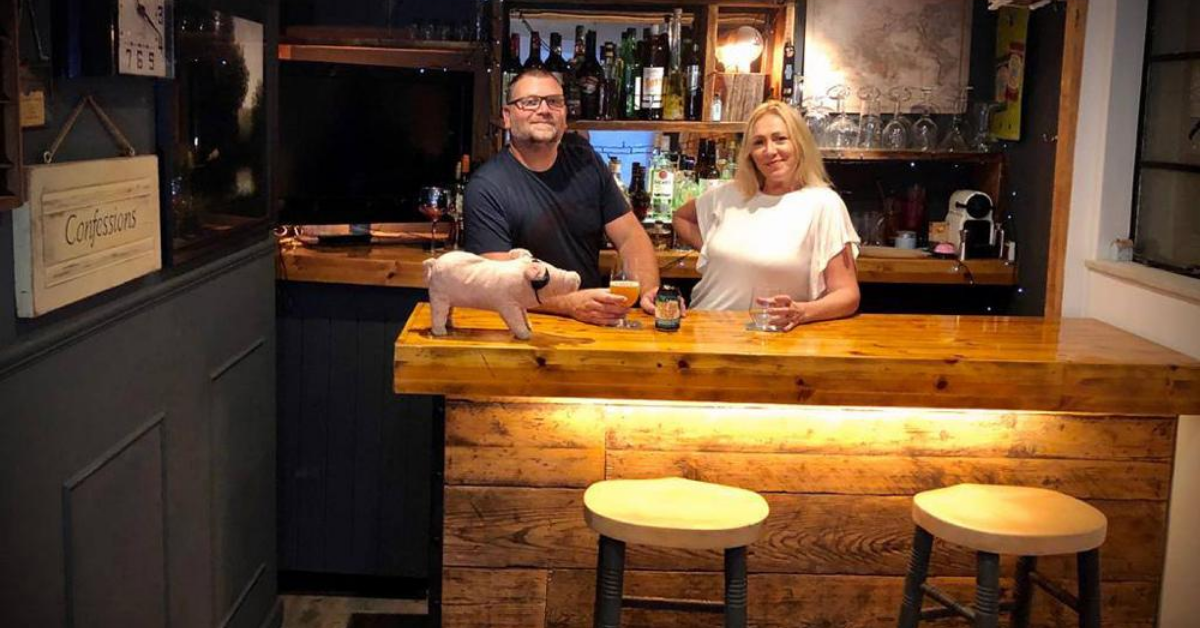 Couple Explains How They Hand-Built An Impressive Speakeasy Bar In Their Yard For Under $700