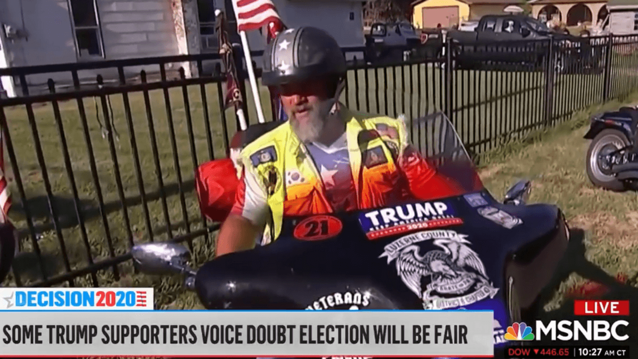 Trump Supporter Says He'll 'Take Up Arms' If Biden Wins Election In Unsettling MSNBC Interview