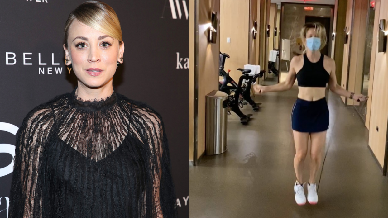 'Big Bang Theory' Star Kaley Cuoco Claps Back At Trolls Criticizing Her For Exercising With Mask On