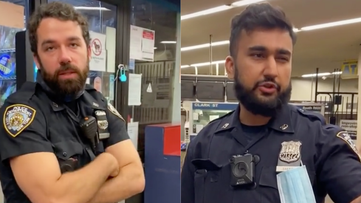 NYPD Officers Offer Mind-Numbing Response After Student Calls Them Out For Not Wearing Mandated Masks